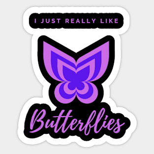 Butterfly purple pattern 9.0 Sticker